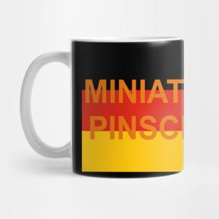 miniature pinscher name on flg Mug